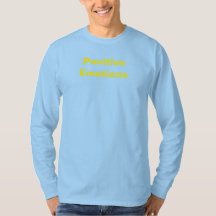 Positieve emoties Lange hoes Turquoise T-shirt