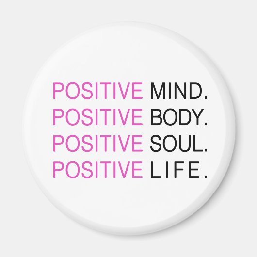 Positieve emotionele mensenlevens magneet (Voorkant)