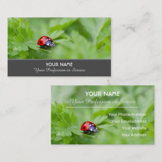 Positieve en gelukzweten voor inzage en onderwijs visitekaartje (Voorkant / Achterkant)