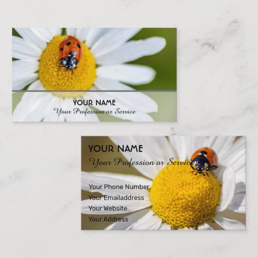 Positieve en gelukzweten voor inzage en onderwijs visitekaartje (Voorkant / Achterkant)