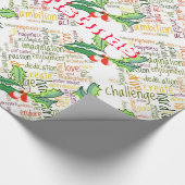 Positieve en motiverende woorden #2 voor Kerstmis Cadeaupapier (Hoek)