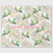 Positieve en motiverende woorden #2 voor Kerstmis Cadeaupapier (Vlak)