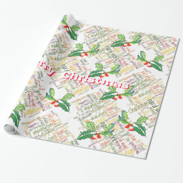 Positieve en motiverende woorden #2 voor Kerstmis Cadeaupapier