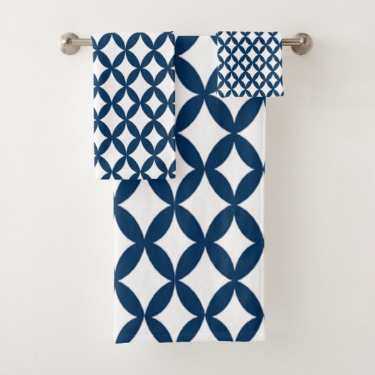Positieve en negatieve ruimte bad handdoek (Insitu)