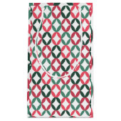 Positieve en negatieve ruimte - Blauwgroen en roze Klein Cadeauzakje (Voorkant)