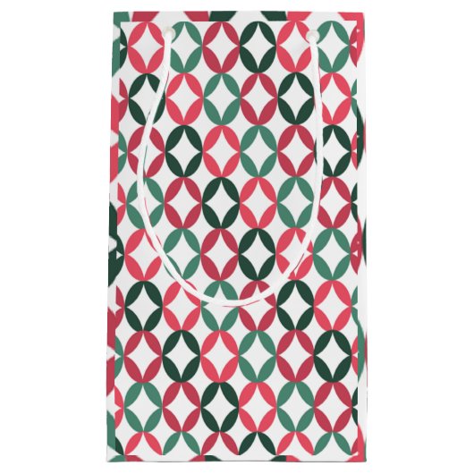 Positieve en negatieve ruimte - Blauwgroen en roze Klein Cadeauzakje (Voorkant)