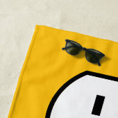 Positieve Energie grappige blije glimlach wandcont Strandlaken (In situ)