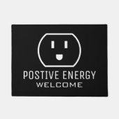 Positieve Energie grappige wandcontactdoos welkom Deurmat (Voorkant)