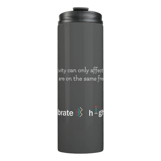 Positieve energie Grote vibes Hoge vibratie Thermosbeker (Voorkant)