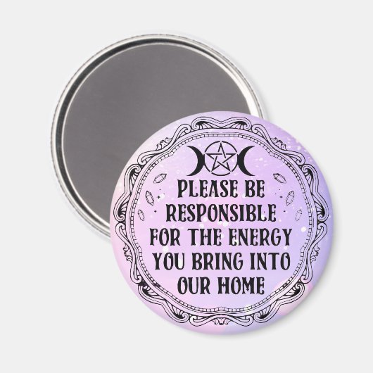 Positieve energie herinnering magneet (Voorkant / Achterkant)