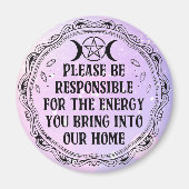 Positieve energie herinnering magneet (Voorkant)