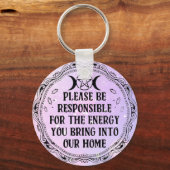 Positieve energie herinnering Sleutelhanger (Achterkant)