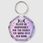 Positieve energie herinnering Sleutelhanger (Achterkant)