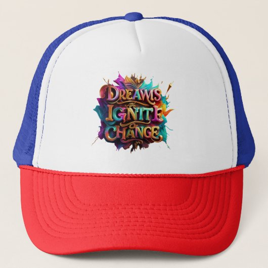 "Positieve energie in overvloed" Trucker Pet (Voorkant)