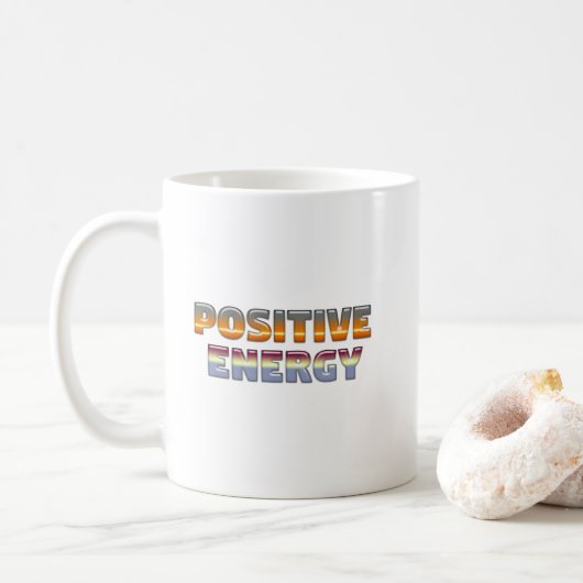 Positieve energie koffiemok (Met donut)