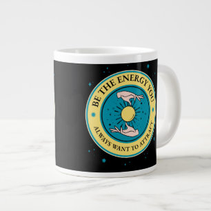 Positieve energie motivatie bericht koffie mok
