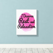 positieve energie - motivatie prijzen voor zelflie canvas afdruk (Insitu (Houten vloer))