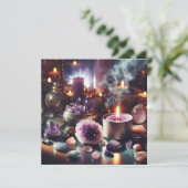 Positieve energie naar een vriend sturen kaart (Staand voorkant)