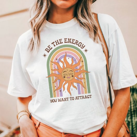 Positieve Energie Retro Boho Zon Tri-Blend Shirt