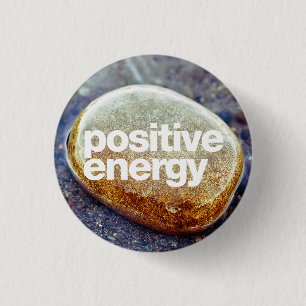 Positieve energie ronde button 3,2 cm