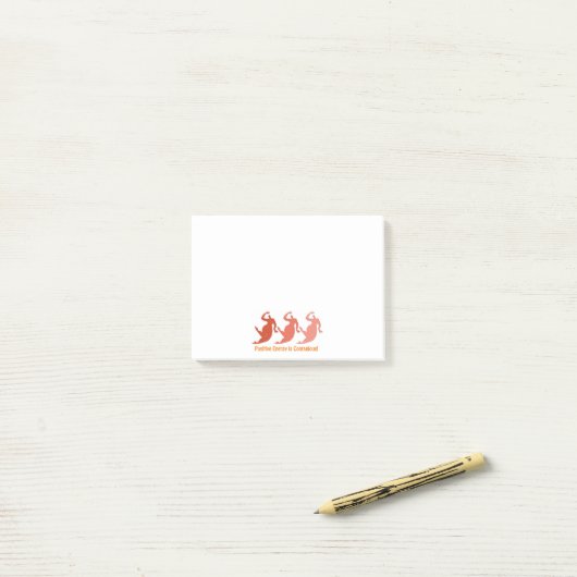 Positieve energierapport post-it® notes (Op bureau)