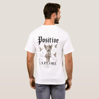Positieve Explore Back Print T-Shirt