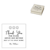 Positieve feedback Dank je leraar Rubberstempel (Gestempeld)