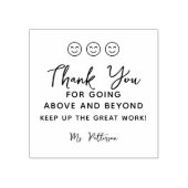 Positieve feedback Dank je leraar Rubberstempel (Afrduk)