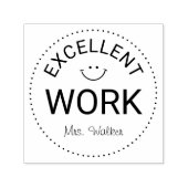 Positieve feedback Uitstekend werk leraren Zelfinktende Stempel (Design)