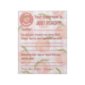 Positieve feedback van leerkrachten notitieblok (Linkerzijde)