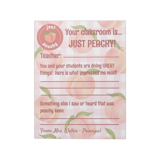 Positieve feedback van leerkrachten  notitieblok (Linkerzijde)