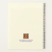 Positieve  florale grillige inspiratie planner (Achterkant)