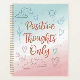 Positieve Gedachten Alleen Dagboek – Pastel Design Planner