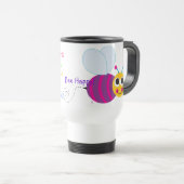 Positieve gedachten Beste Mok voor "Bee Happy"-lev (Voorkant rechts)