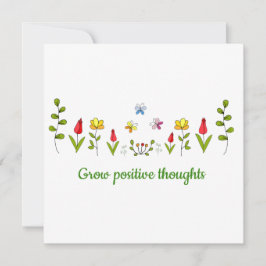 Positieve gedachten bloemen kweken