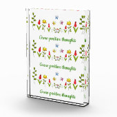 Positieve gedachten bloemen kweken fotoblokken (Rechts)