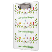 Positieve gedachten bloemen kweken klembord (Links)