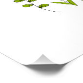 Positieve gedachten bloemen kweken perfect poster (Hoek)