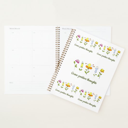 Positieve gedachten bloemen kweken planner (Display)