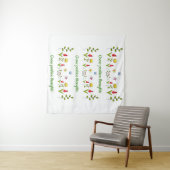 Positieve gedachten bloemen kweken wandkleed (In Situ (horizontaal))