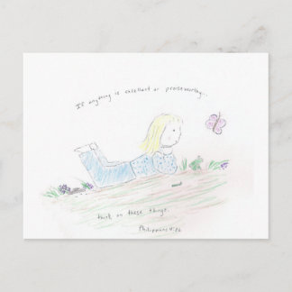 Positieve gedachten briefkaart