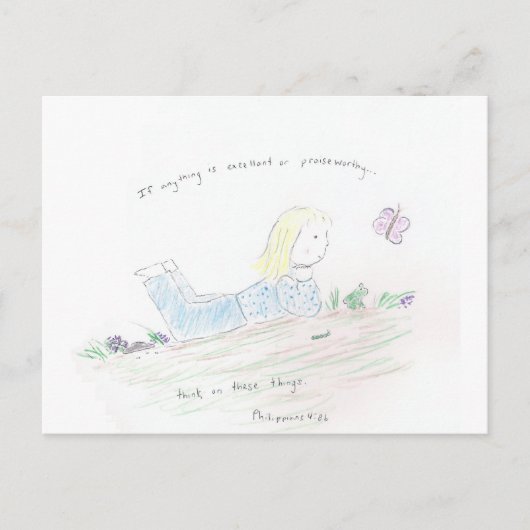 Positieve gedachten briefkaart (Voorkant)