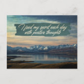 Positieve gedachten briefkaart (Voorkant)