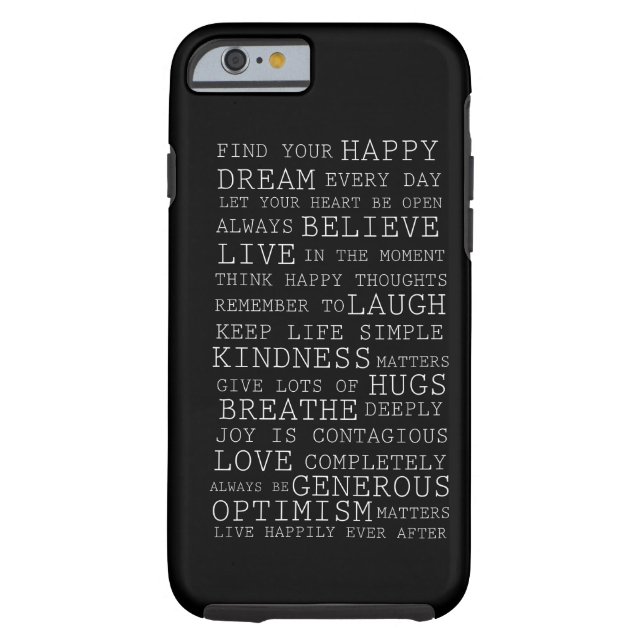 Positieve gedachten Case-Mate iPhone case (Achterkant)