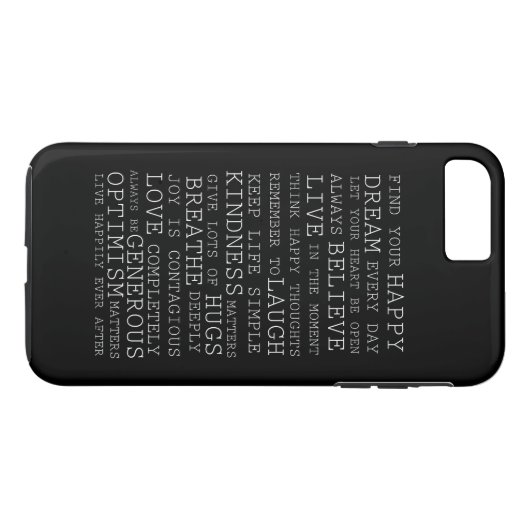 Positieve gedachten Case-Mate iPhone case (Achterkant (Horizontaal))