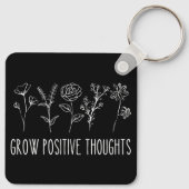 Positieve gedachten doordringen esthetisch sleutelhanger (Achterkant)