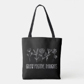 Positieve gedachten doordringen esthetisch tote bag (Achterkant)