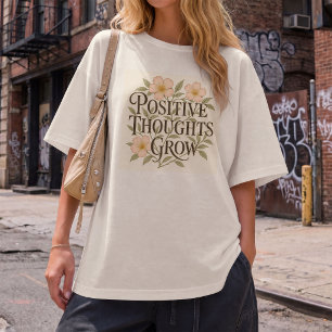 Positieve Gedachten Groeien Vintage William Morris Tri-Blend Shirt