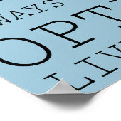 Positieve gedachten Inspirerend droomvanger Poster (Hoek)