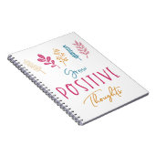 Positieve gedachten, Inspirerend prijsopgave Notitieboek (Rechterzijde)